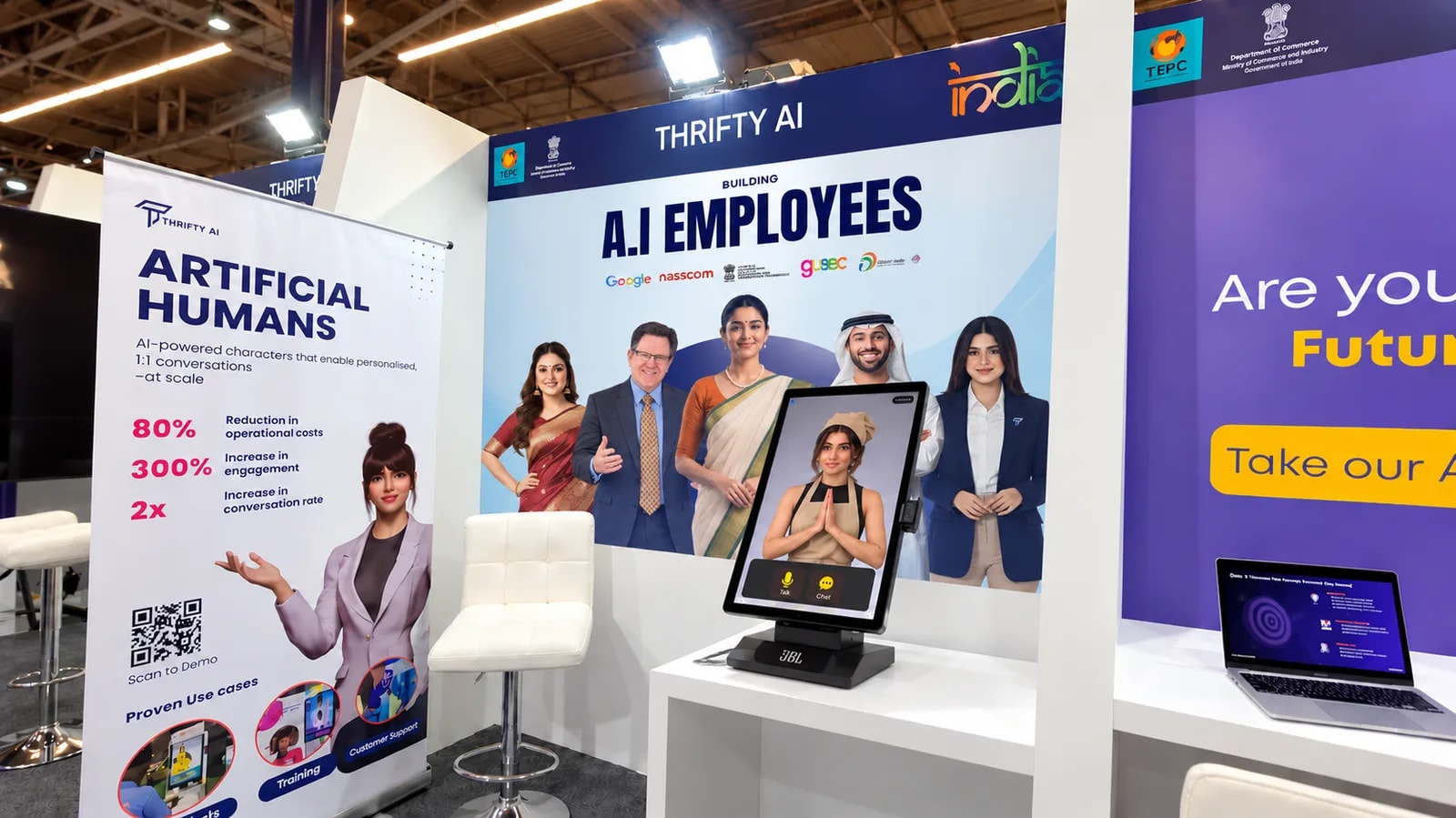 Our global debut, with the Indian delegation in Dubai: Thrifty AI at GITEX Expand North Star